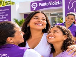 Puntos violetas
